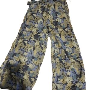 Floral Wide-Leg Pants